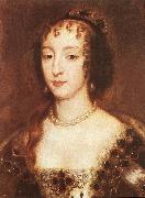 LELY, Sir Peter Henrietta Maria of France, Queen of England sf Norge oil painting reproduction